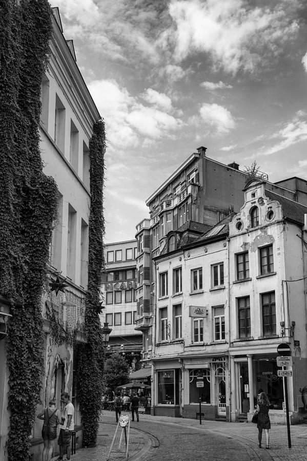 A Walk in a Brussels Back Street Photograph by Georgia Clare