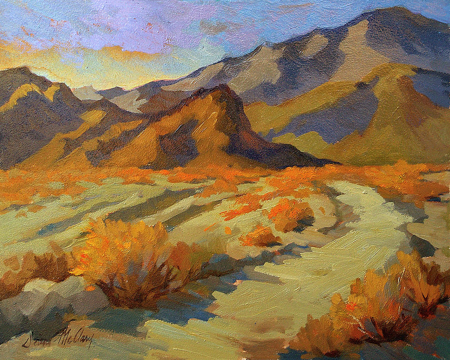 Mountain Painting - A Walk in La Quinta Cove by Diane McClary