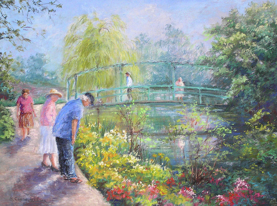 A Walk in Monets Garden Painting by Barbara Couse Wilson