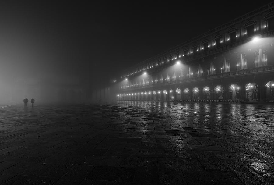 A Walk In The Fog Photograph by Marco Romani