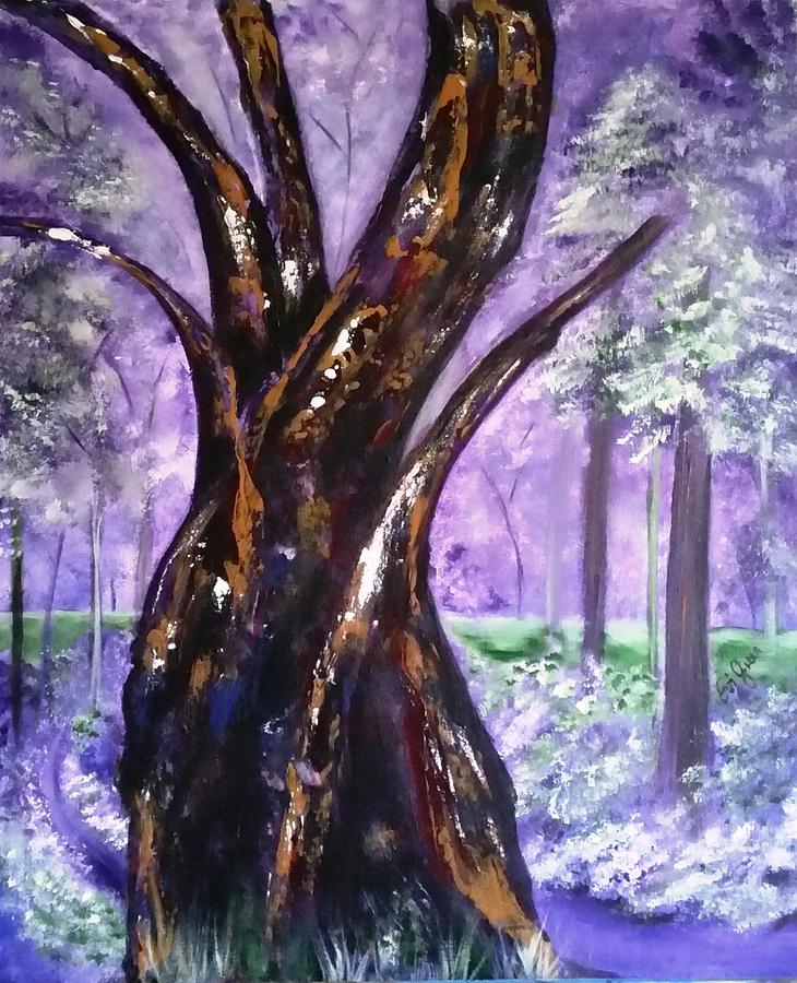 A Walk In The Forest Painting by Evi Green