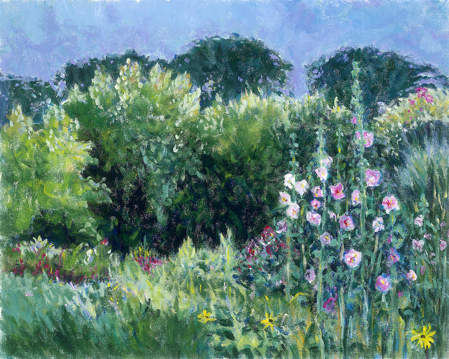 A Walk in the Garden Painting by Tara Moorman