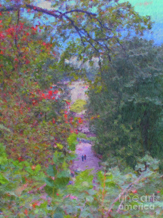 Tree Painting - A Walk In The Park by Two Hivelys