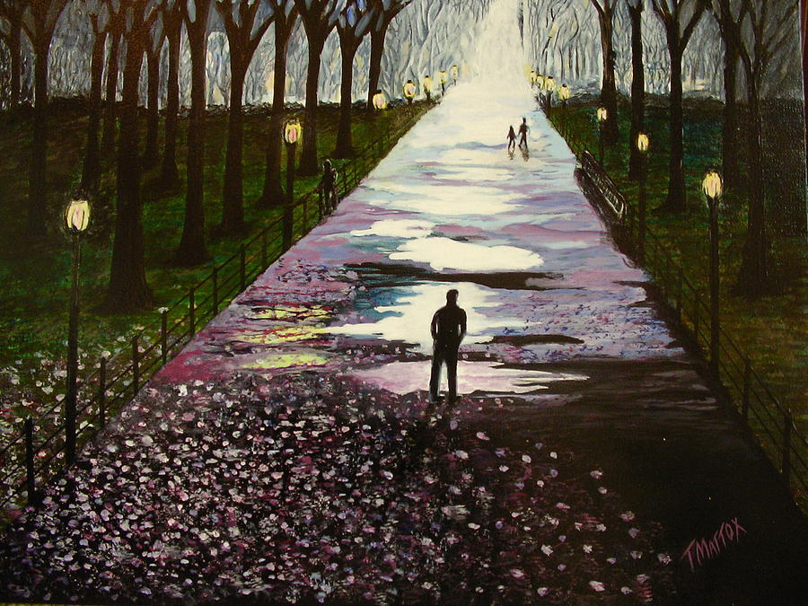 Tree Painting - A Walk in the Park by Tim Mattox