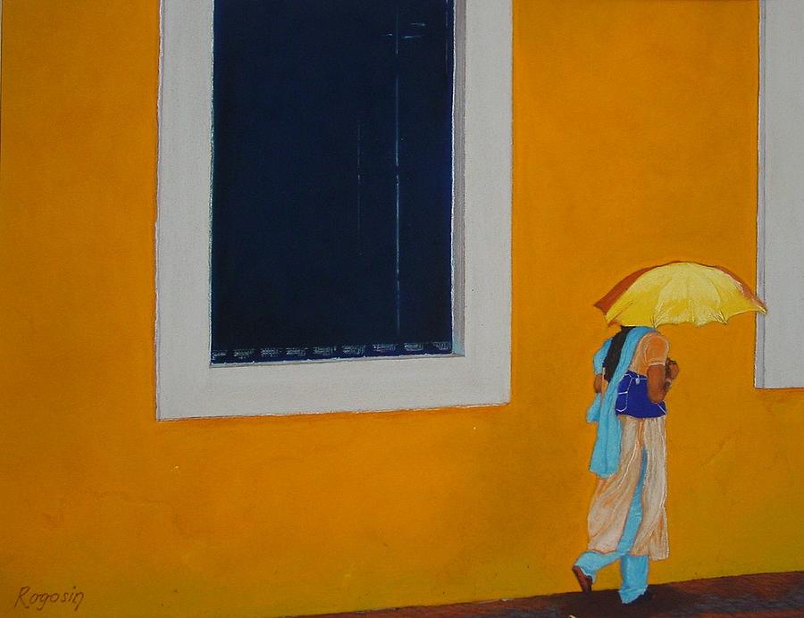 India Pastel - A Walk in the Sun by Harvey Rogosin