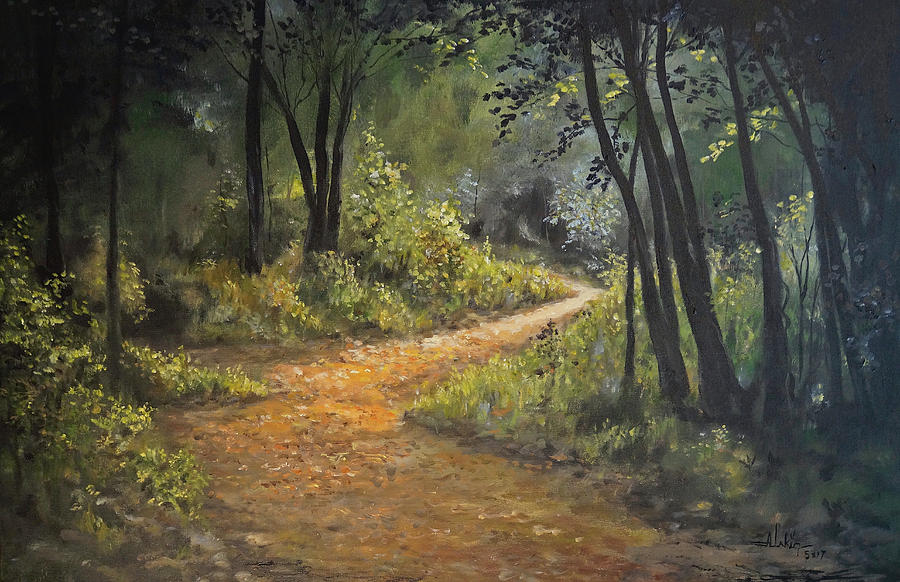 A Walk in the Woods Painting by Alan Lakin