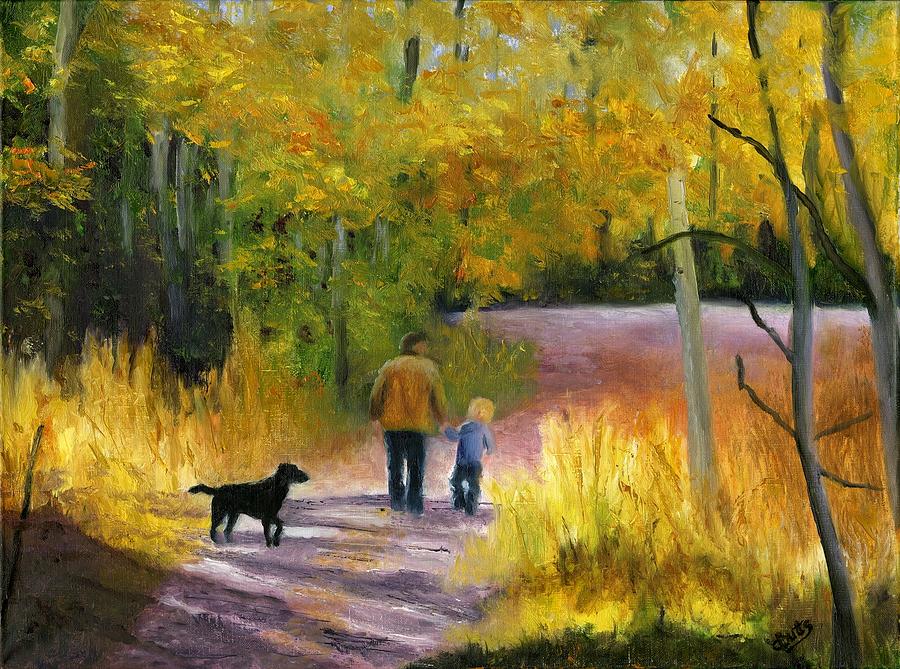 A Walk in the Woods Painting by Deborah Butts