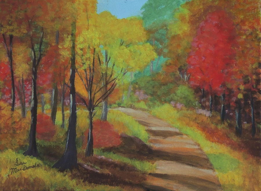 A Walk in the Woods Painting by Lisa MacDonald