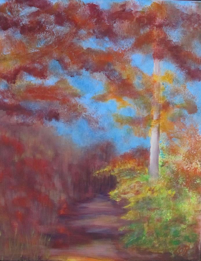 Impressionism Painting - A Walk In The Woods by Lorraine Centrella