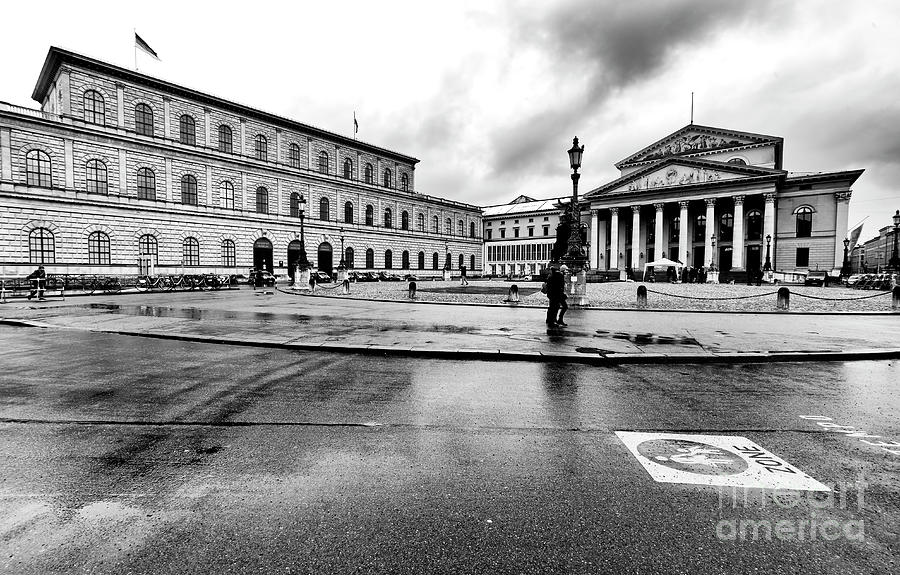 A Walk Past the National Theatre Munich Photograph by John Rizzuto