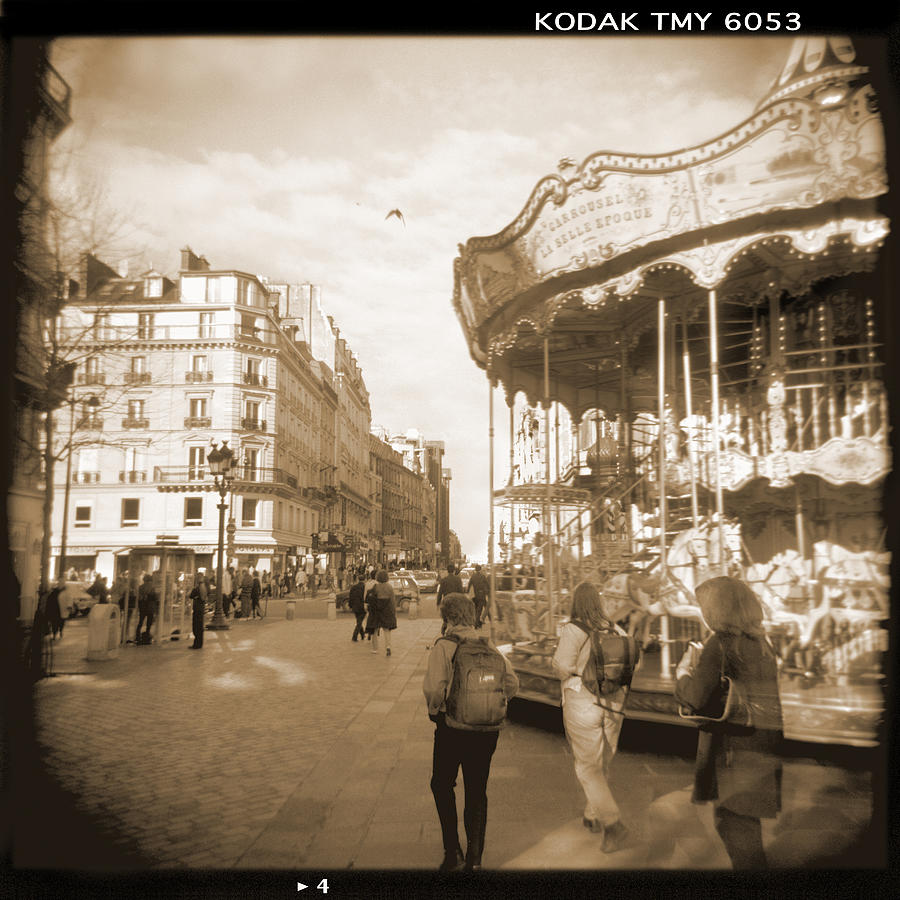 Vintage Photograph - A Walk Through Paris 4 by Mike McGlothlen