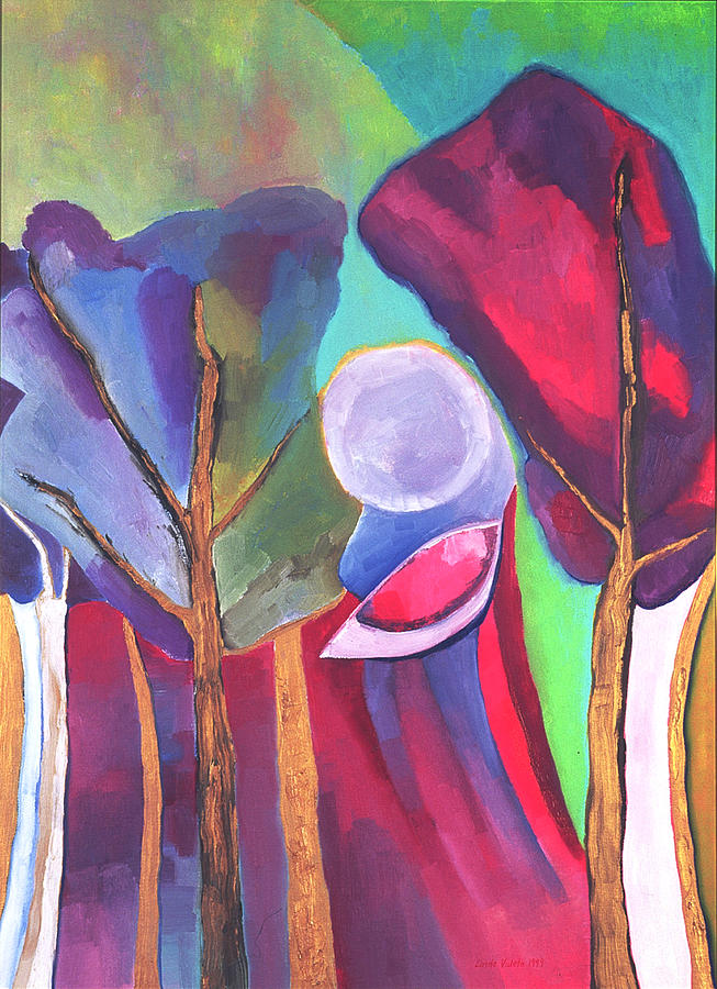 A Walk Through the Dream Painting by Linda Cull