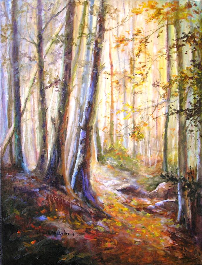 A Walk Through the Woods Painting by Barbara Couse Wilson