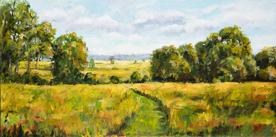 A Walk thru the Fields Painting by Ingrid Dohm