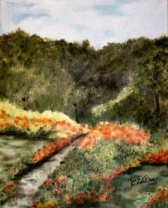 Flower Painting - A Walk to Remember by Cindy Watson
