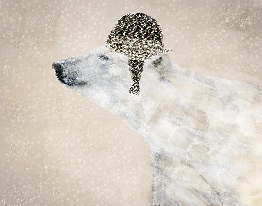 Bear Painting - A Warm Polar Bear by Bri Buckley