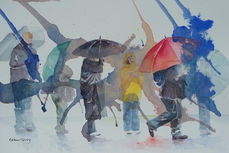 A Wet Wait Painting by Celene Terry