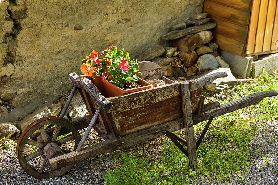 A wheelbarrow - 1 Photograph by Paul MAURICE