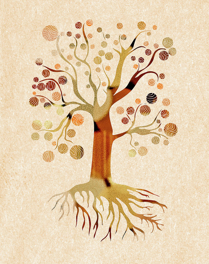 A Whimsical Tree Mixed Media by Frank Tschakert