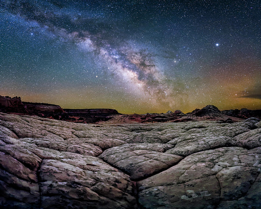 A White Pocket Nightscape Photograph by Michael Ash