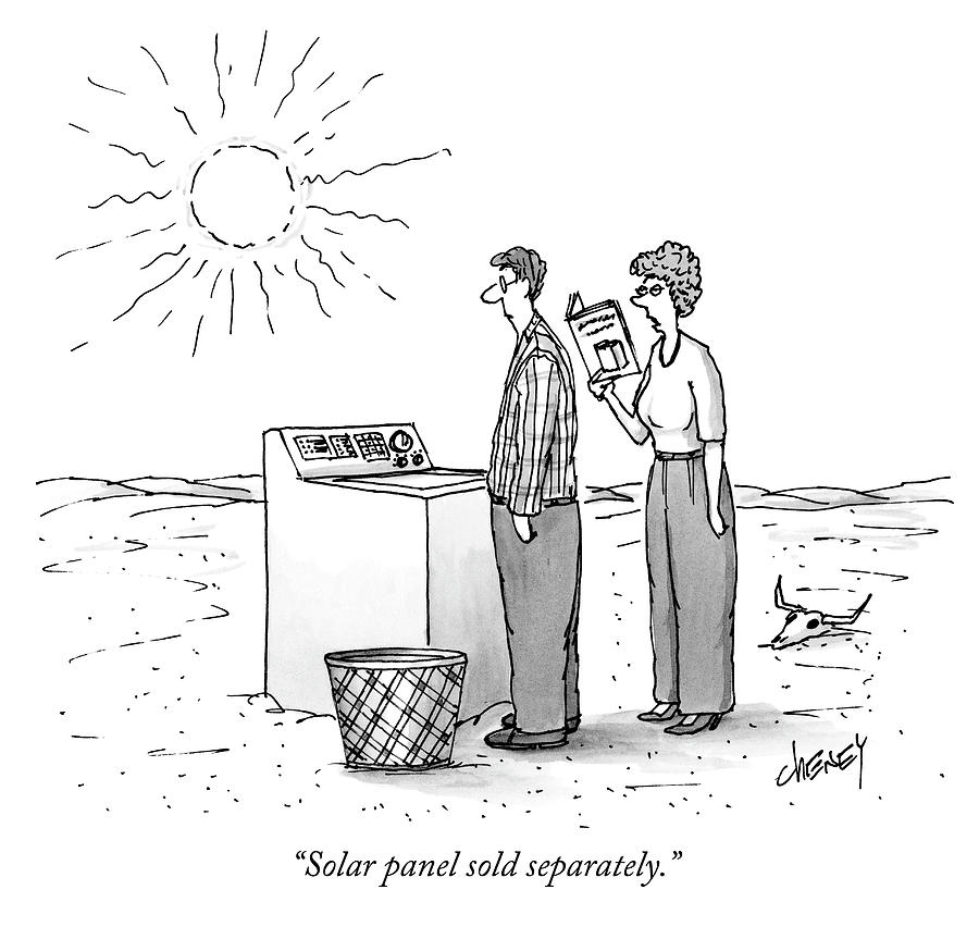 solar panel cartoon black and white