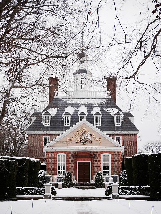 Architecture Photograph - A Williamsburg Winters Snow by Rachel Morrison