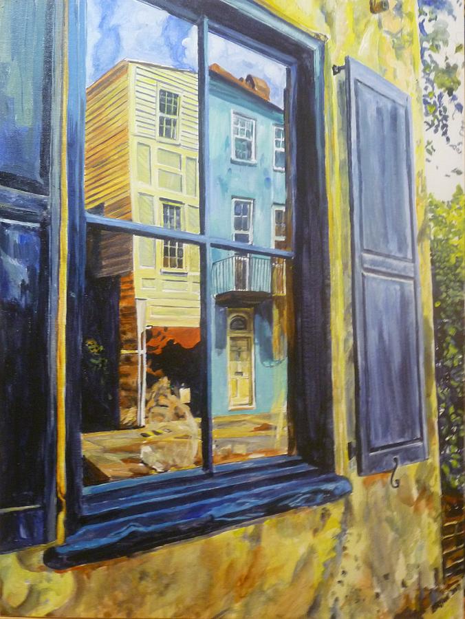 A Window In Old Charleston Painting by Bryan Bustard