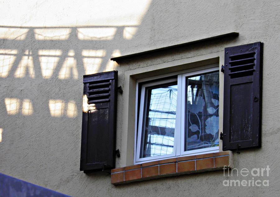 Architecture Photograph - A Window in Schierstein 6 by Sarah Loft