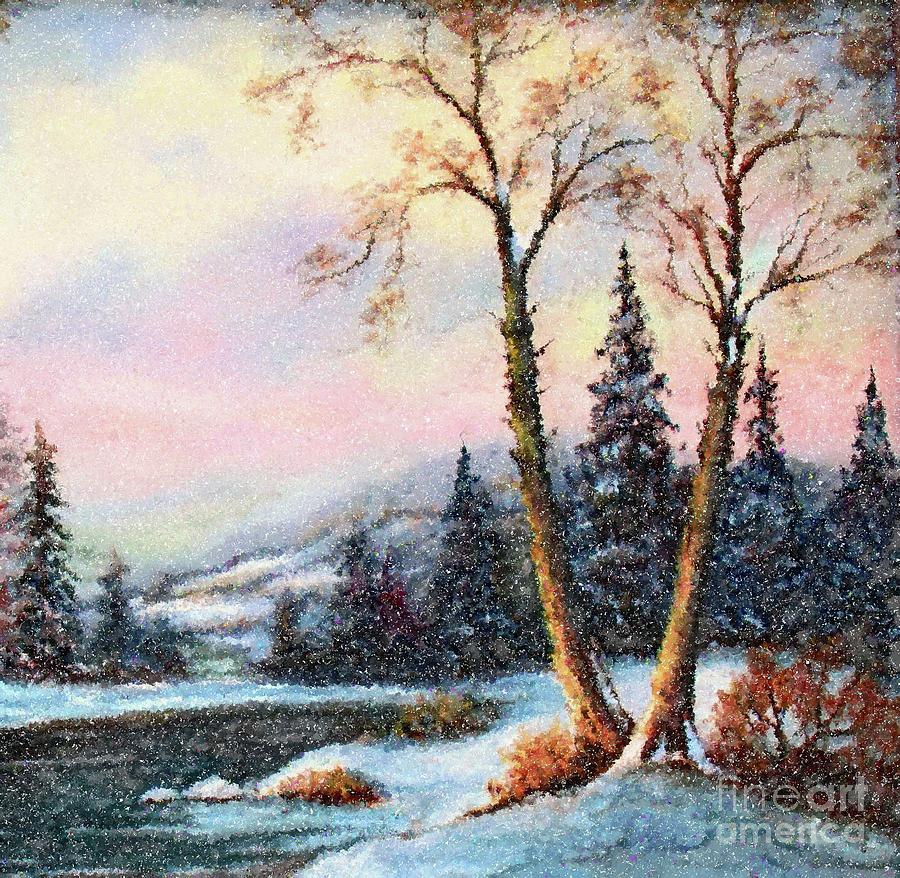 A Winter Fairy Tale Painting by Hazel Holland