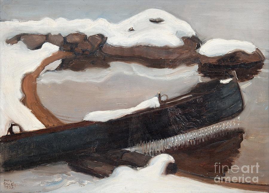 Akseli Gallen-kallela Painting - A Winter Shore by Celestial Images