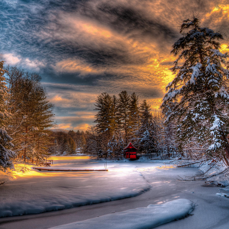 A Winter Sunset Photograph
