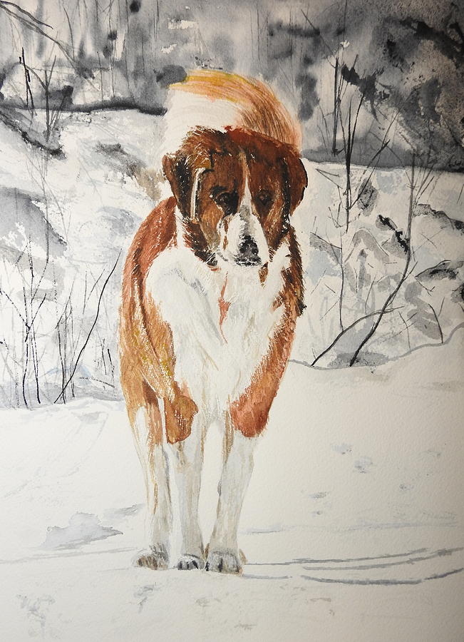 A Winter Walk Painting by Betty-Anne McDonald