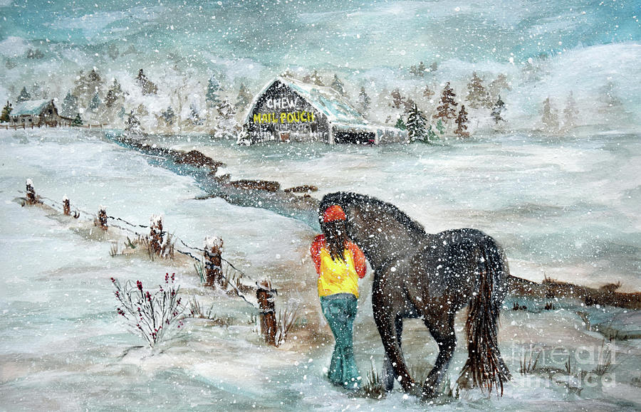 A Winter Walk Painting by Deb Arndt
