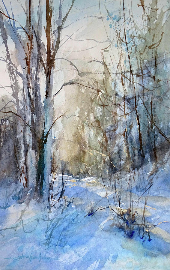 A Winter Walk Painting by Sandra Strohschein