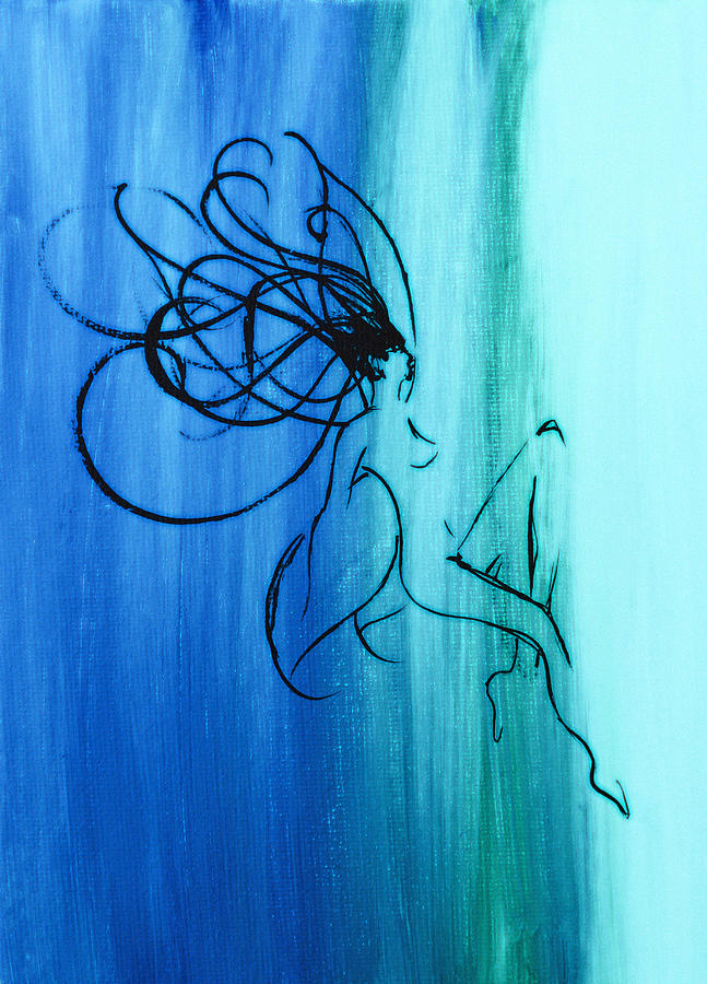 Fairy Painting - A Wisp of a Silhouette by Brandy Nicole Stenstrom