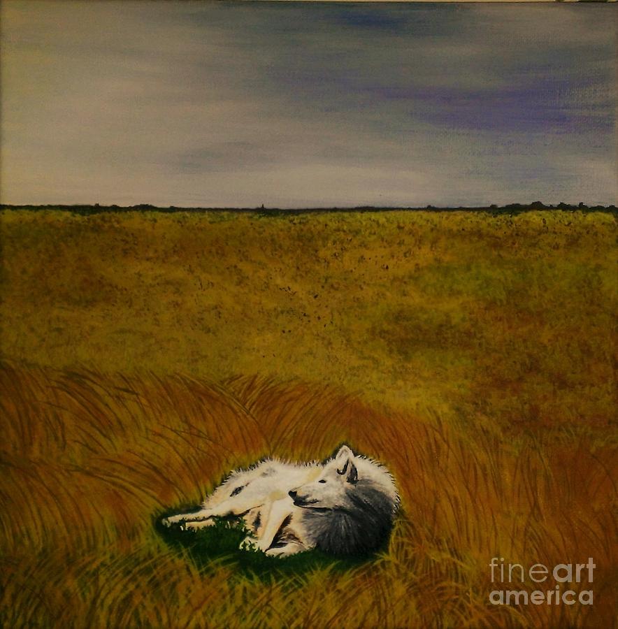 Nature Painting - A Wolf Story by Olga Zavgorodnya
