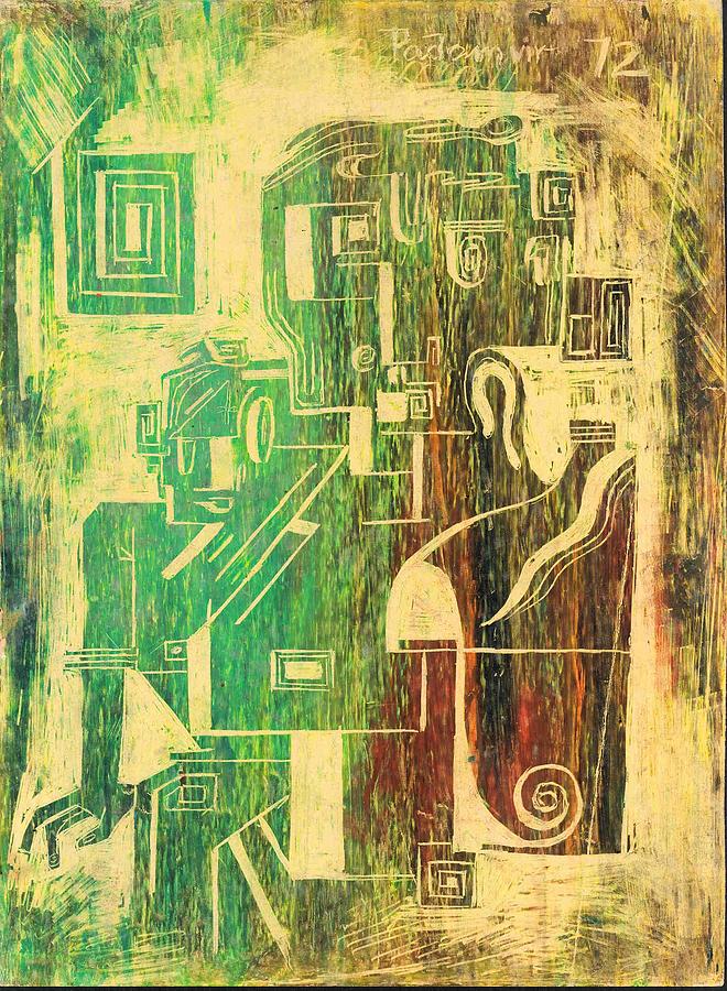 Man Painting - A woman and a man by Padamvir Singh