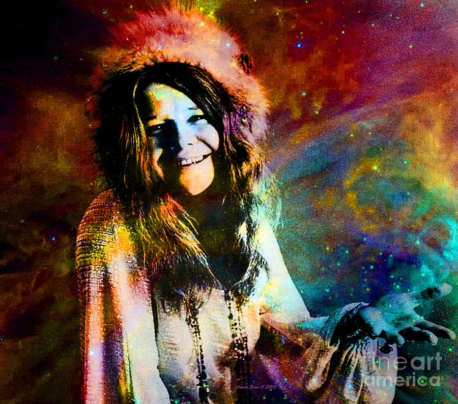 Janis Joplin Photograph - A Woman Of 1970 Rock And Roll by AZ Creative Visions
