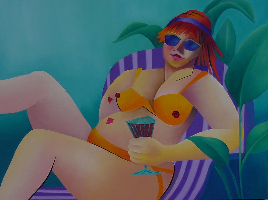 A Woman of Leisure Painting by Karin Eisermann