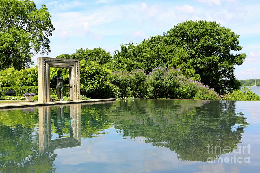 A Womans Garden Pond Reflecting  Photograph by Carol Groenen