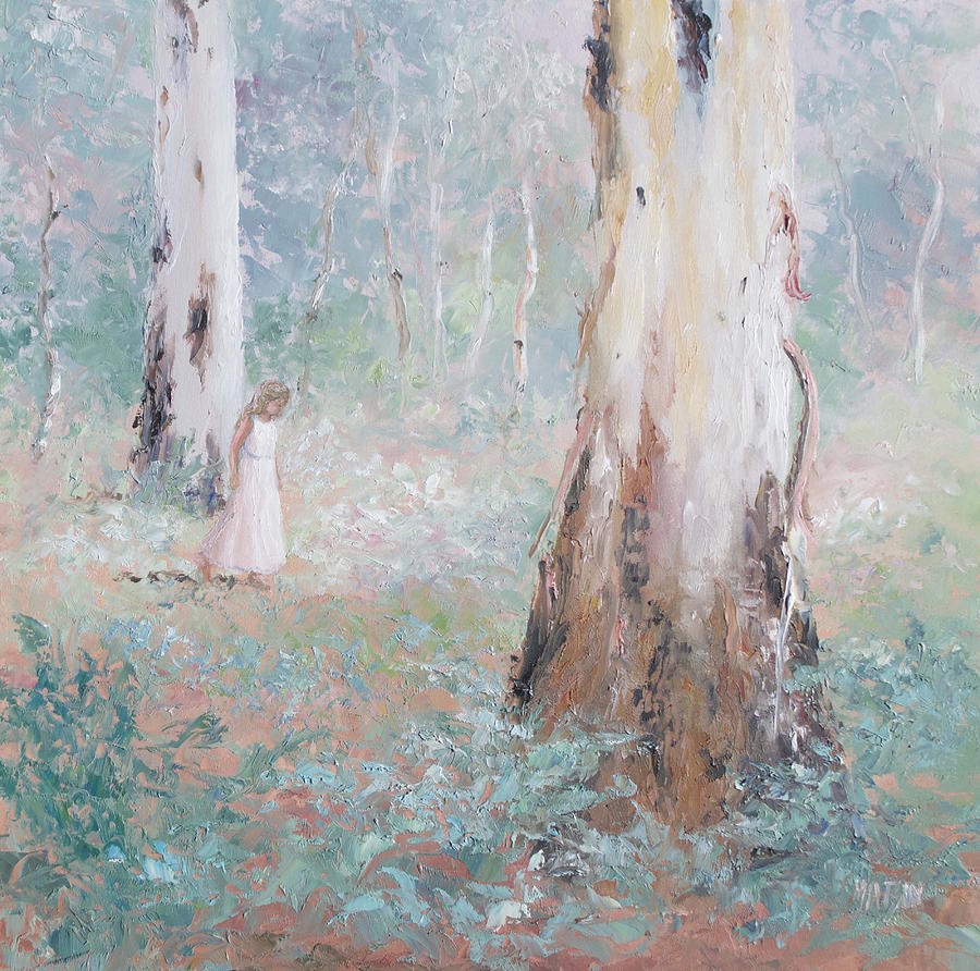 A Wood Nymph 1 Painting by Jan Matson
