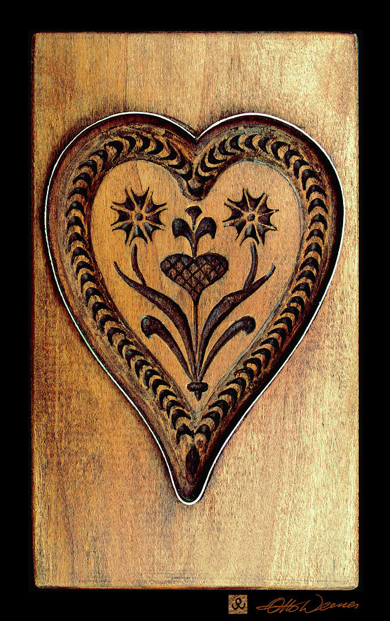 A Wooden Heart Photograph by Hanne Lore Koehler