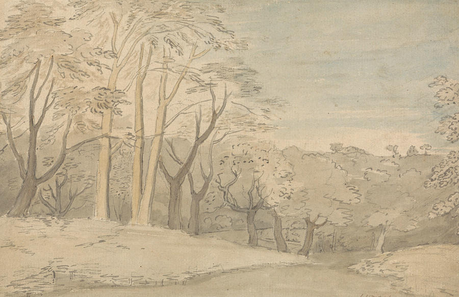 A Woody Landscape Painting by William Blake