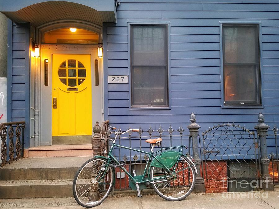 A Yellow Door in Brooklyn  Photograph by Mary Capriole