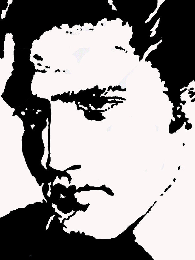 A Young Elvis Drawing by Robert Margetts
