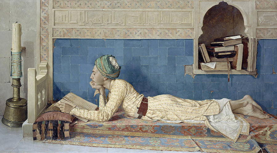 Book Painting - A Young Emir by Osman Hamdi Bey