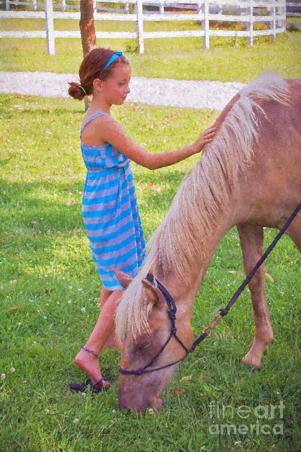 A Young Girl And Her Colt Photograph by Sharon McConnell