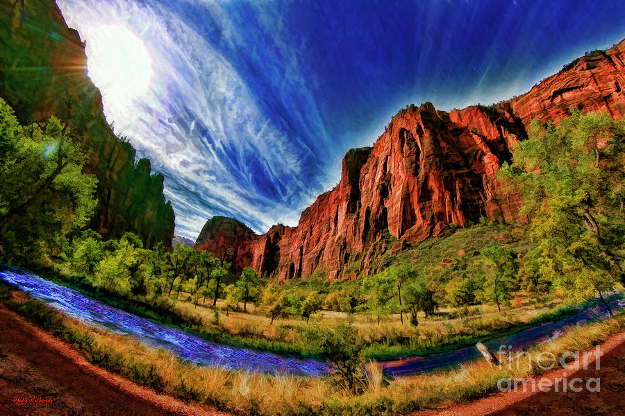 A Zion Road Side View Photograph by Blake Richards