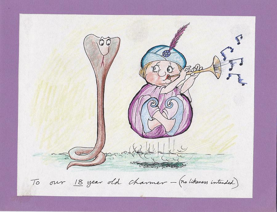 To Our 18 Year Old Charmer.... Drawing by Charles Cater