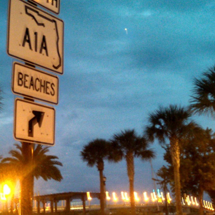 Sign Photograph - A 1 A Saint Augustine Florida by Rg Field